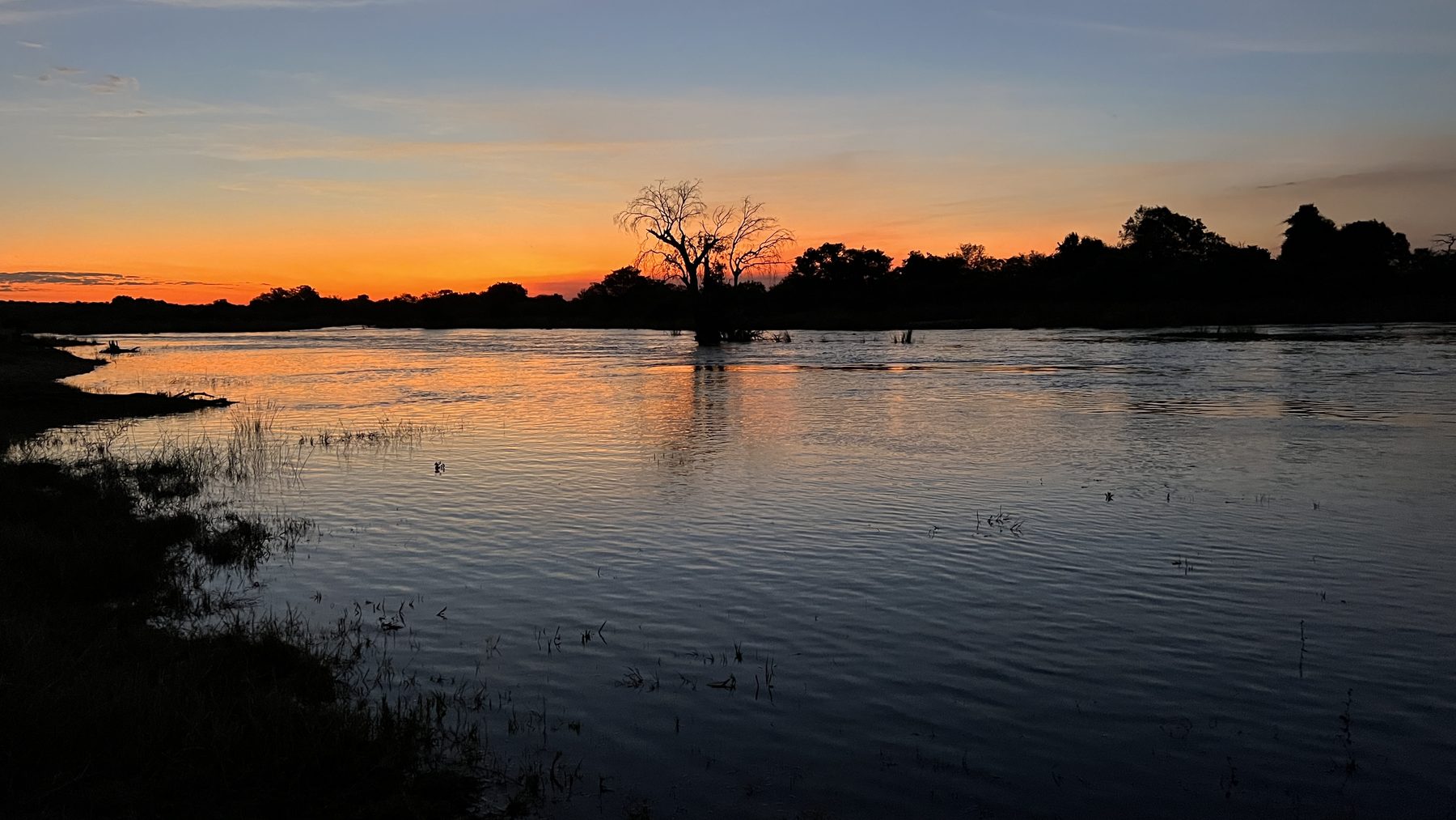 Zambezi river landscape